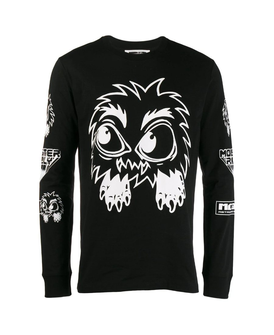 Mcq By Alexander Mcqueen Monster Pattern Printed Hoodie In Black