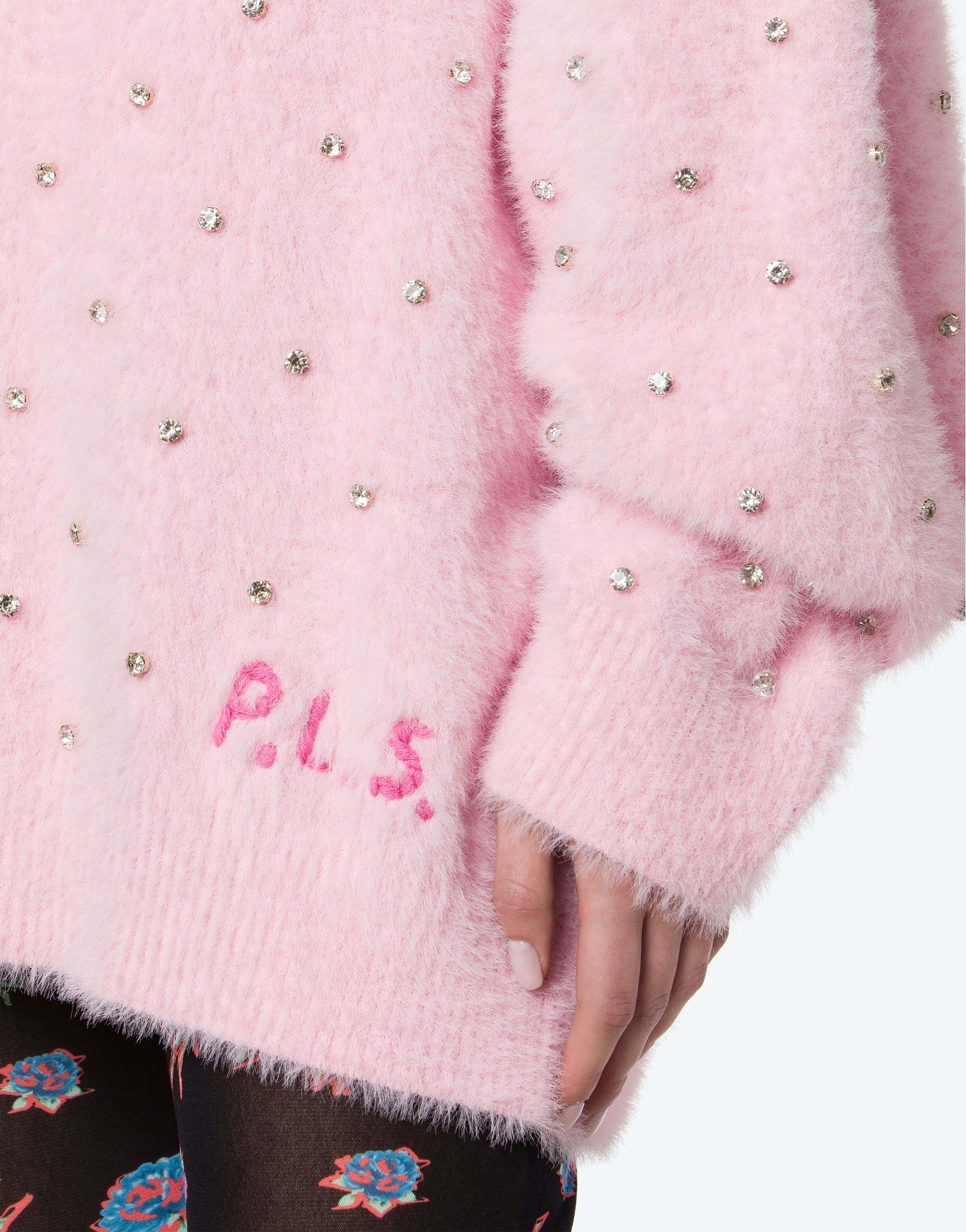 Philosophy Di Lorenzo Serafini Long-sleeved Sweater In Pink