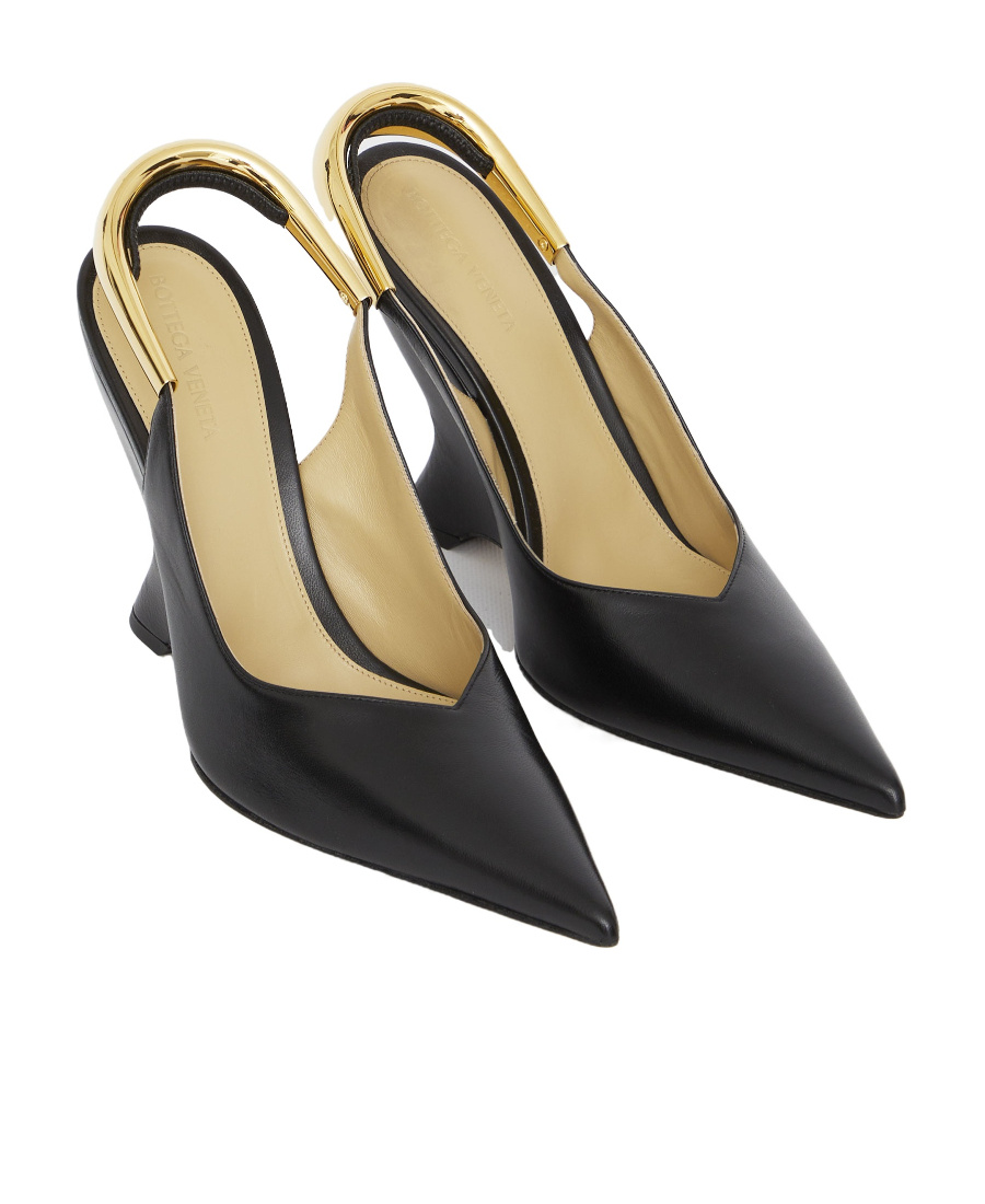 Bottega Veneta Slingback Pointed Pumps In Black