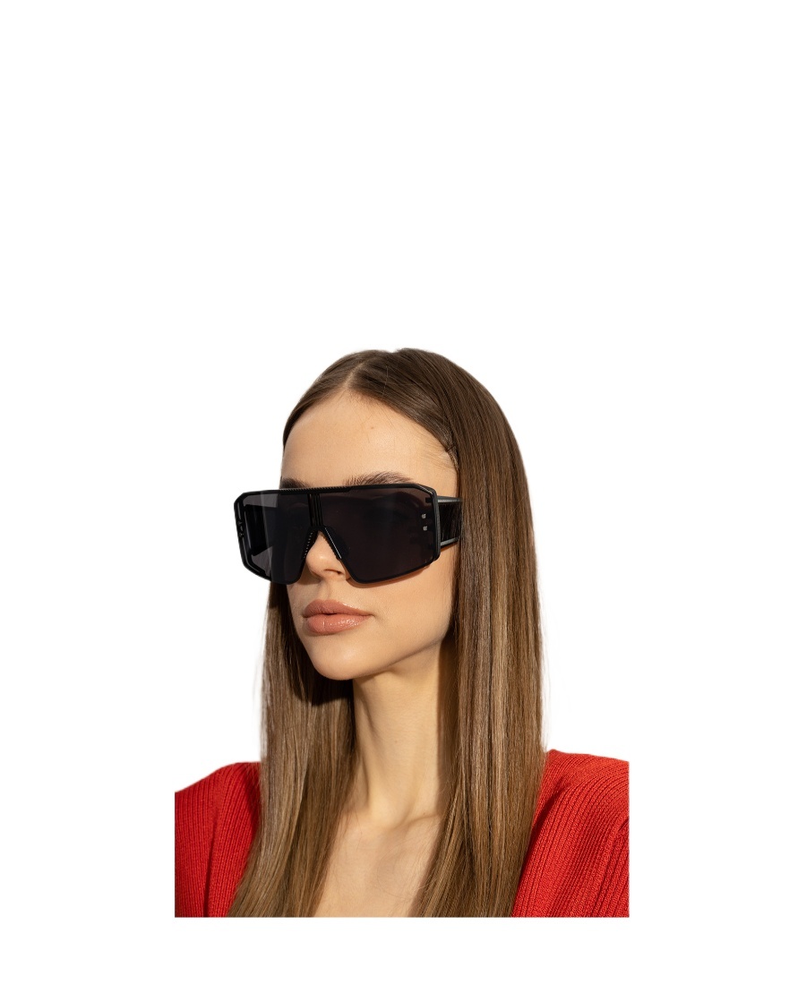 Balmain Eyewear Shield Frame Sunglasses In Gray