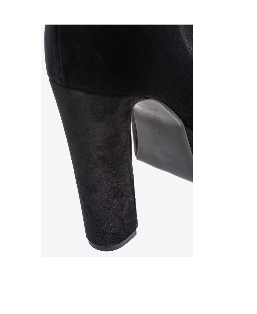 Pinko 135mm Suede Platform Ankle Boots