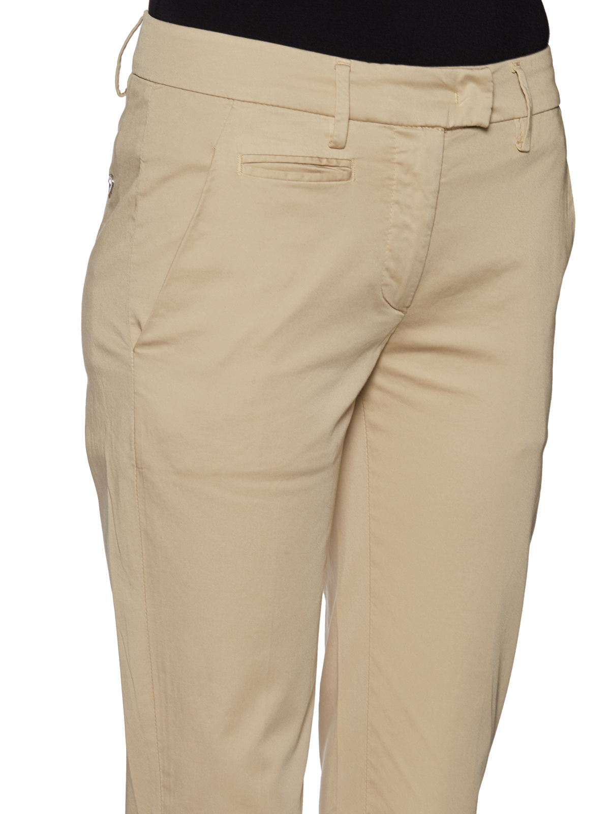 Dondup Slim Casual Pants In Nude
