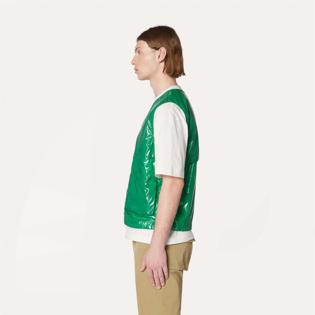 K-way Sleeveless Vest In Green