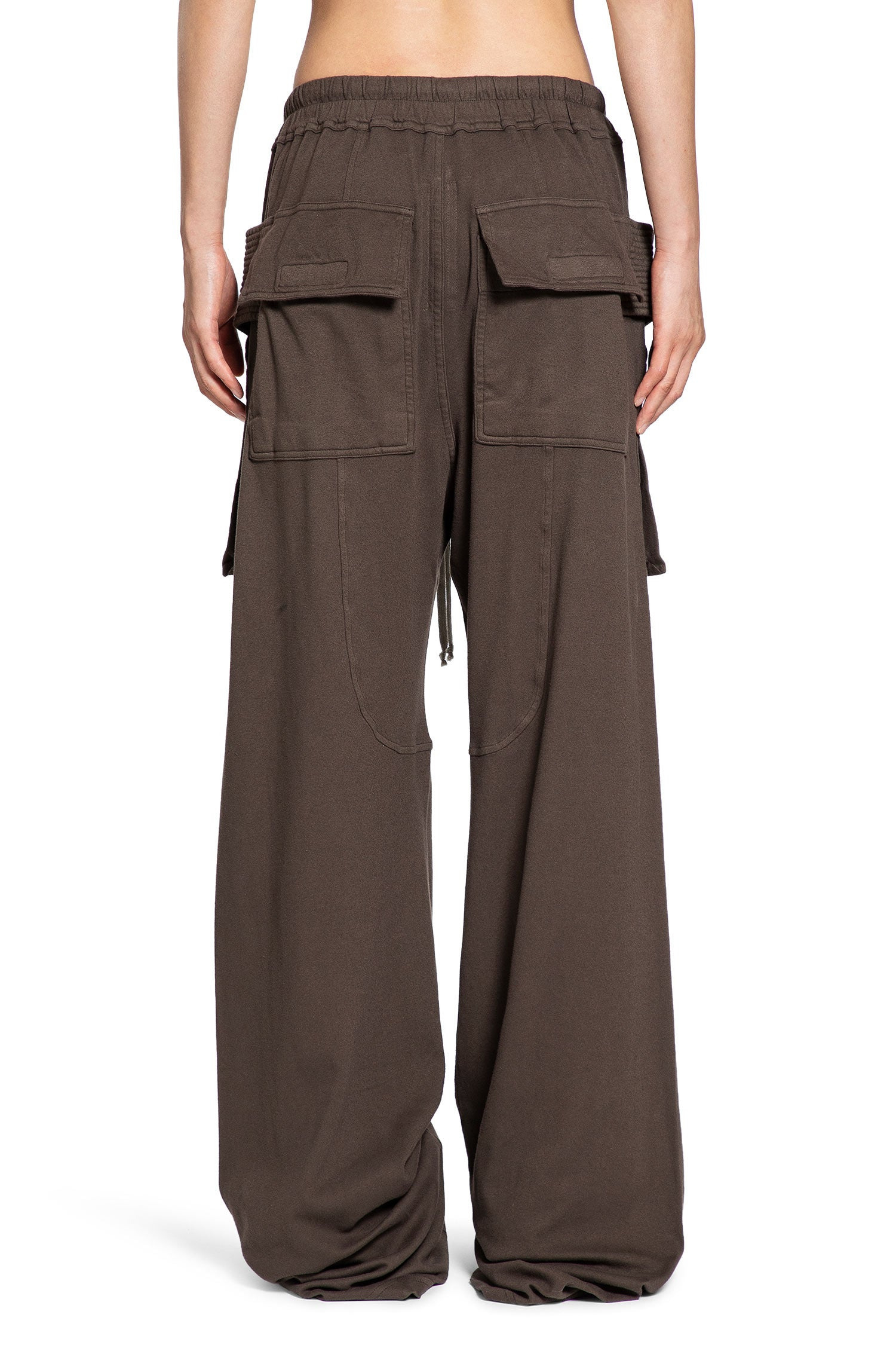Rick Owens Drkshdw Drawstring Casual Pants In Brown