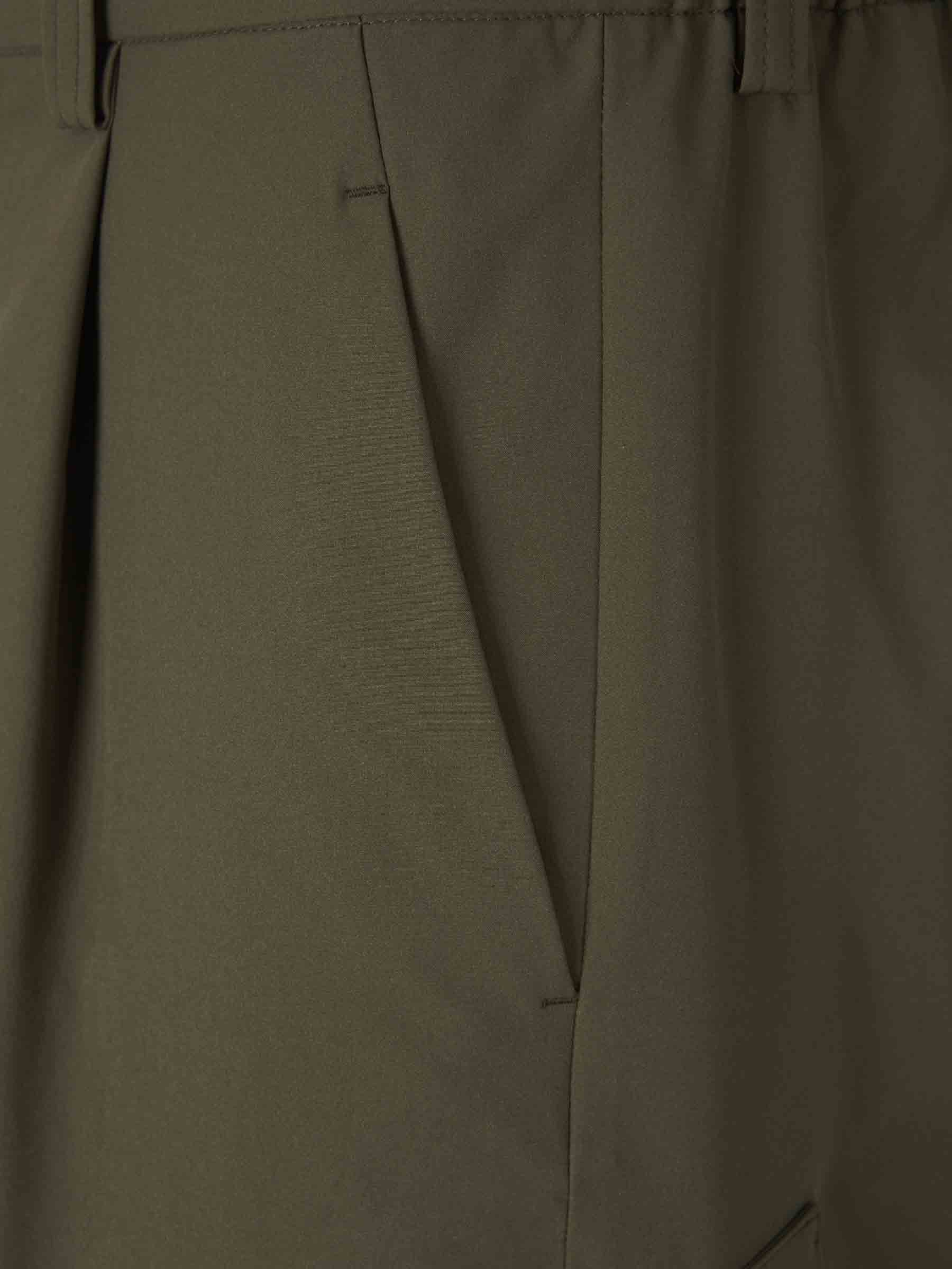 Herno Cargo Buttoned Trousers In Brown
