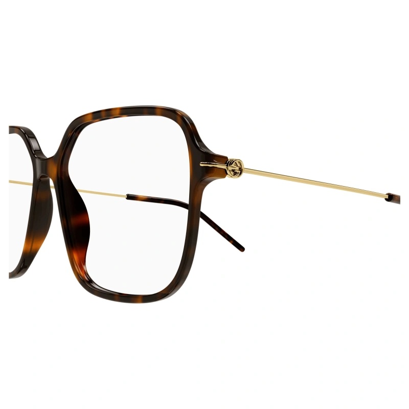 Gucci Oversized-square-frame Optical Glasses In Brown