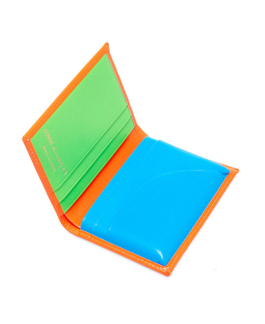 Comme Des Garçons Foldover-top Wallet In Red