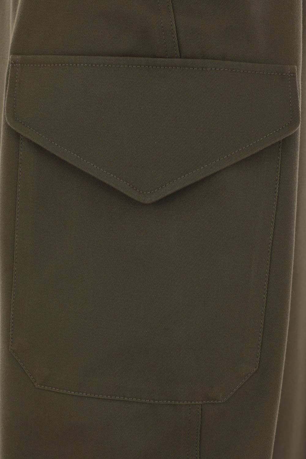 Givenchy Cotton-wool Cocoon Cargo Trousers In Green