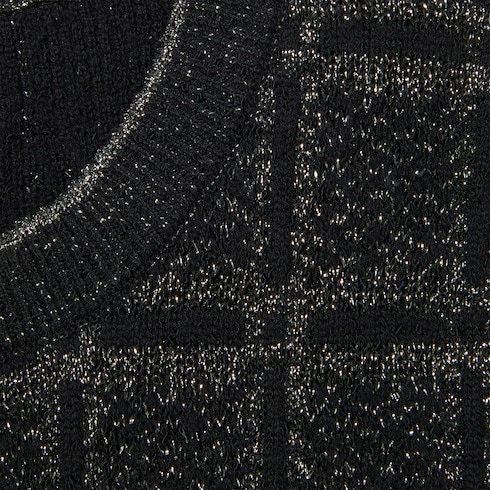 Gucci Interlocking-g Check Cardigan In Black
