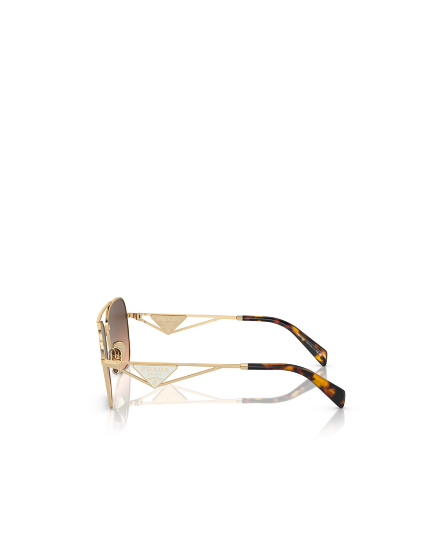 Prada Eyewear Pilot Frame Sunglasses In Brown