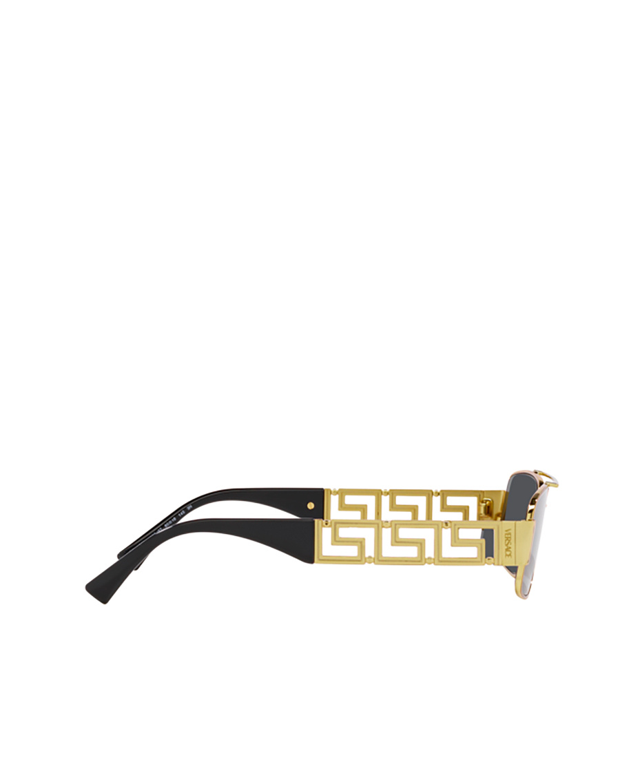Versace Eyewear Rectangular Frame Sunglasses In Black