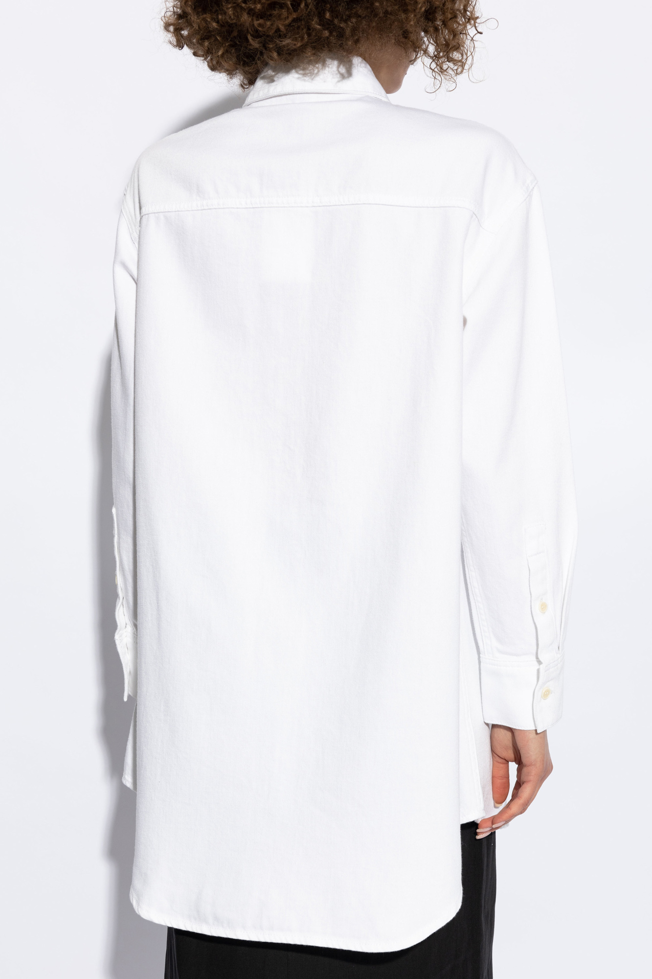 Theory Long-sleeved Shirt In White