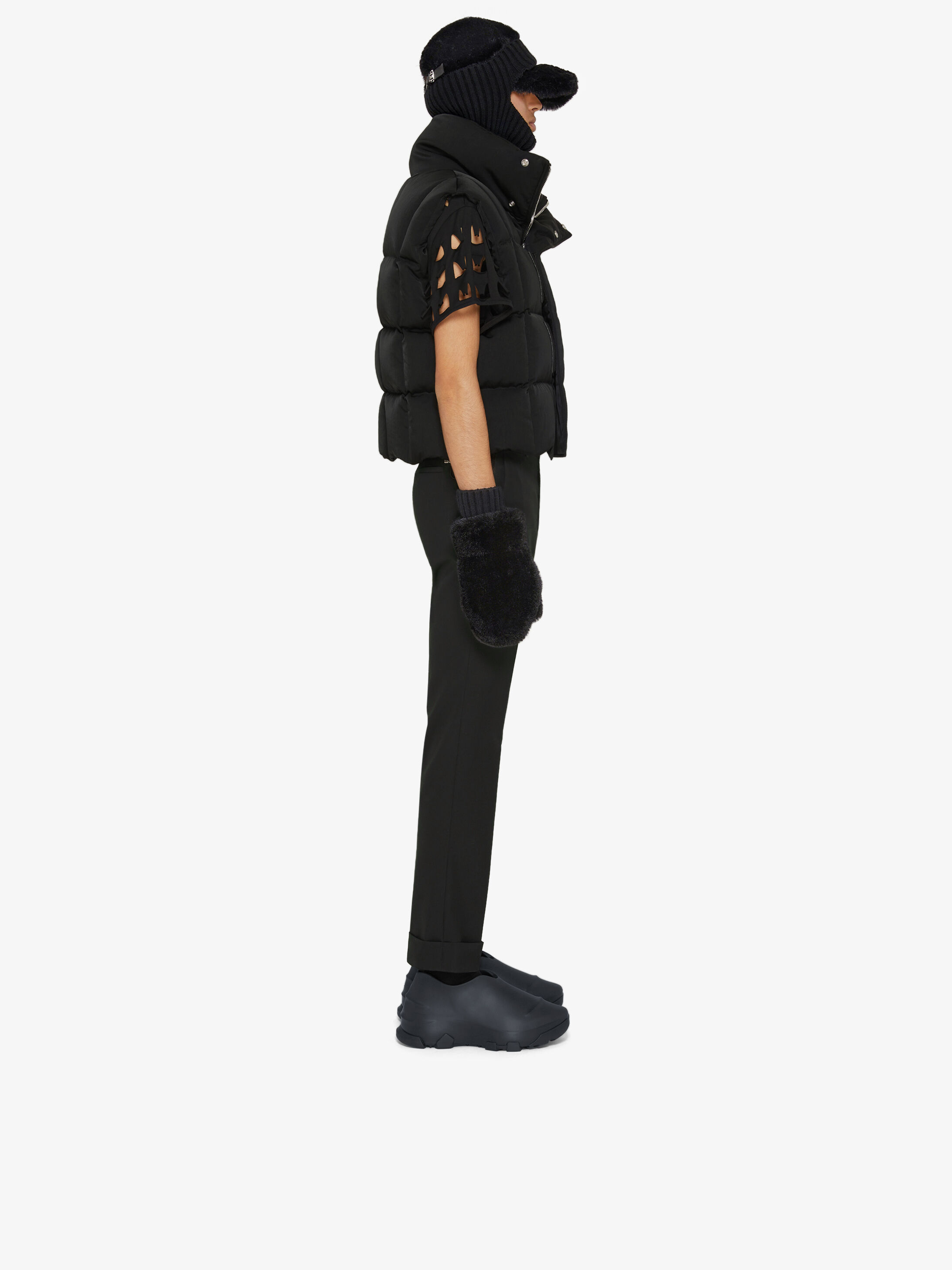 Givenchy Funnel-neck Padded Gilet In Black
