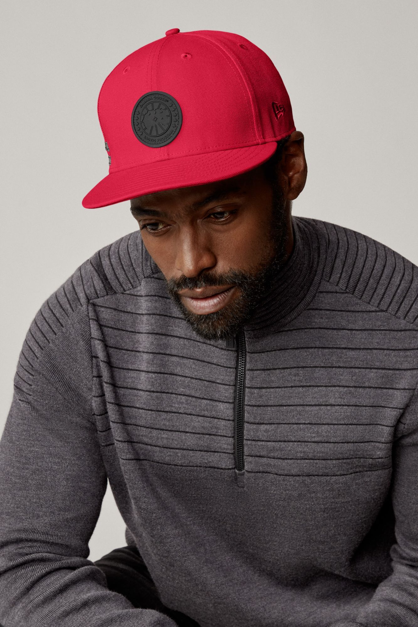 Canada Goose Logo Cap In Red
