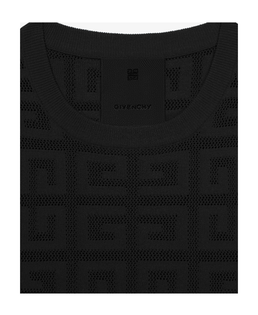 Givenchy Logo Detailed Cropped T-shirt In Black