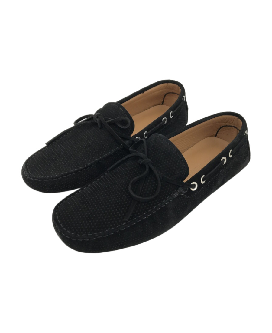Emporio Armani Logo Business Casual Shoes In Black