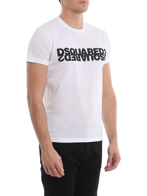 Dsquared2 Logo Printed T-shirt In White