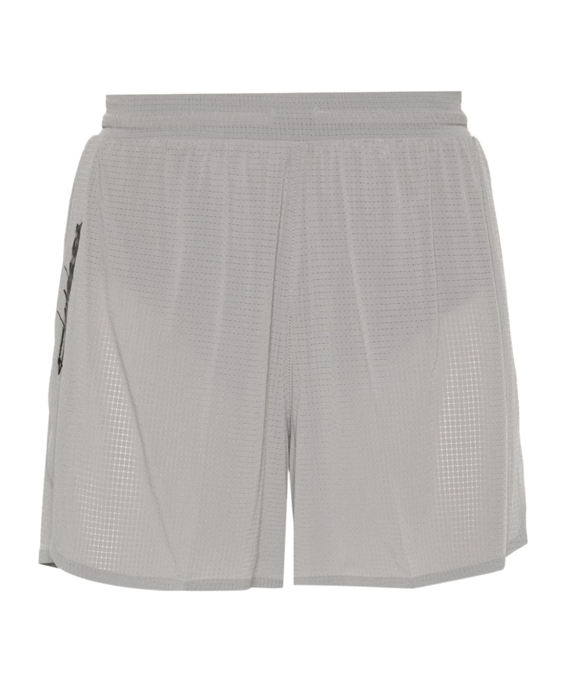 Y-3 Checked Running Shorts In Gray