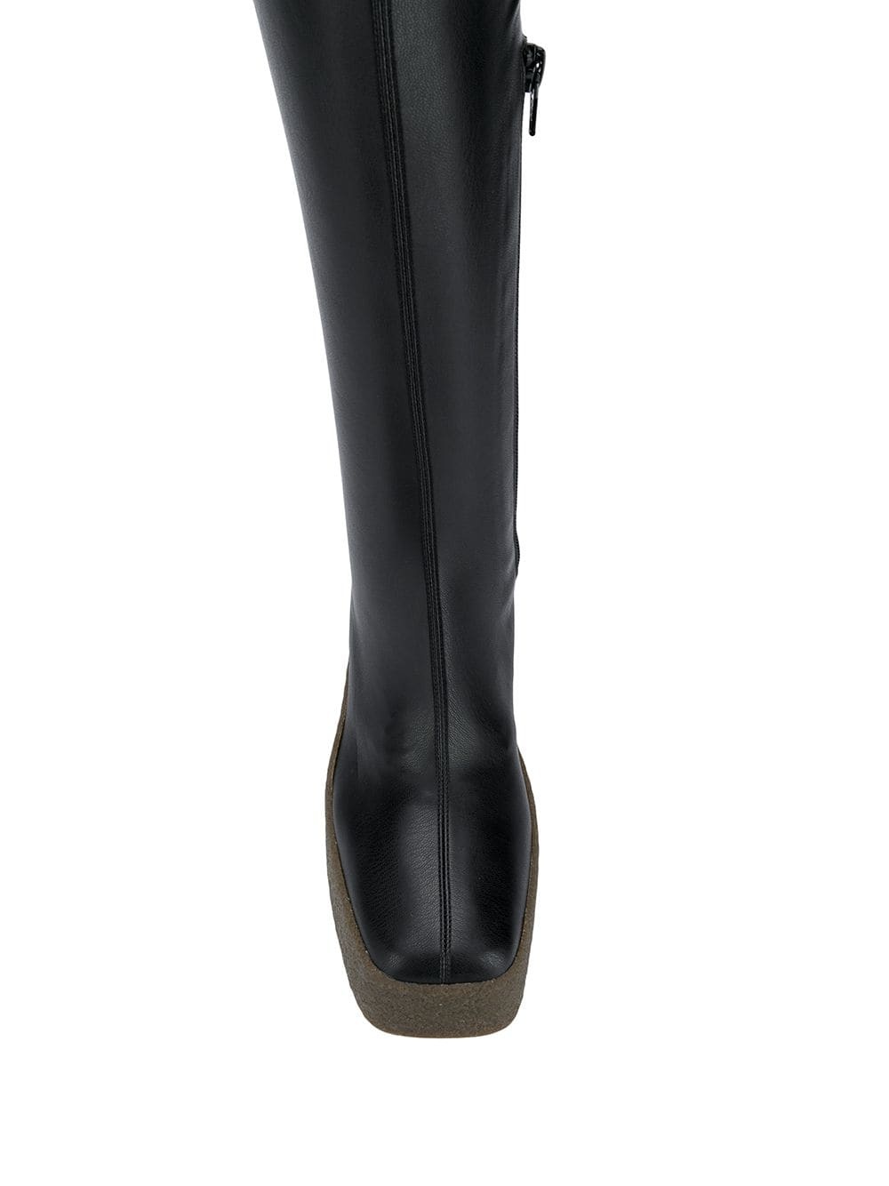 Stella Mccartney Platform Thigh-high Boots In Black