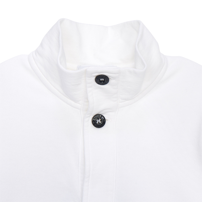 Stone Island Single Breasted Jacket In White