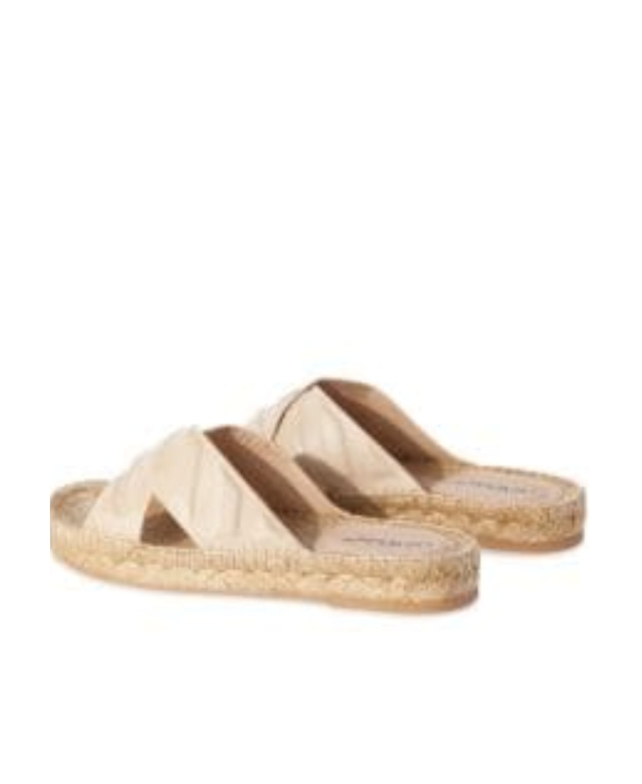 Off-white Diag Lea Criss-cross Espadrilles In Nude