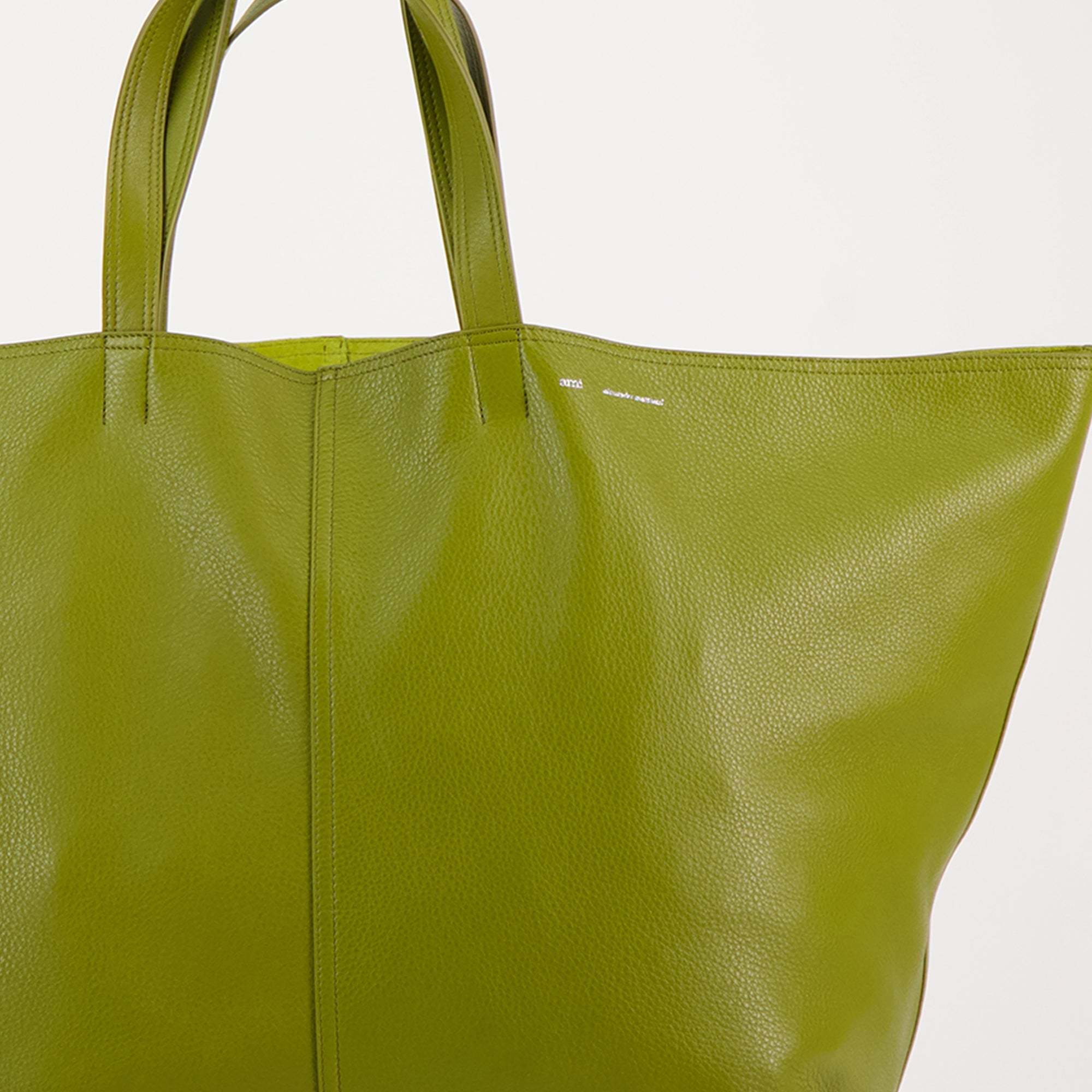 Ami Alexandre Mattiussi Maxi Tote Shoulder Bag In Green