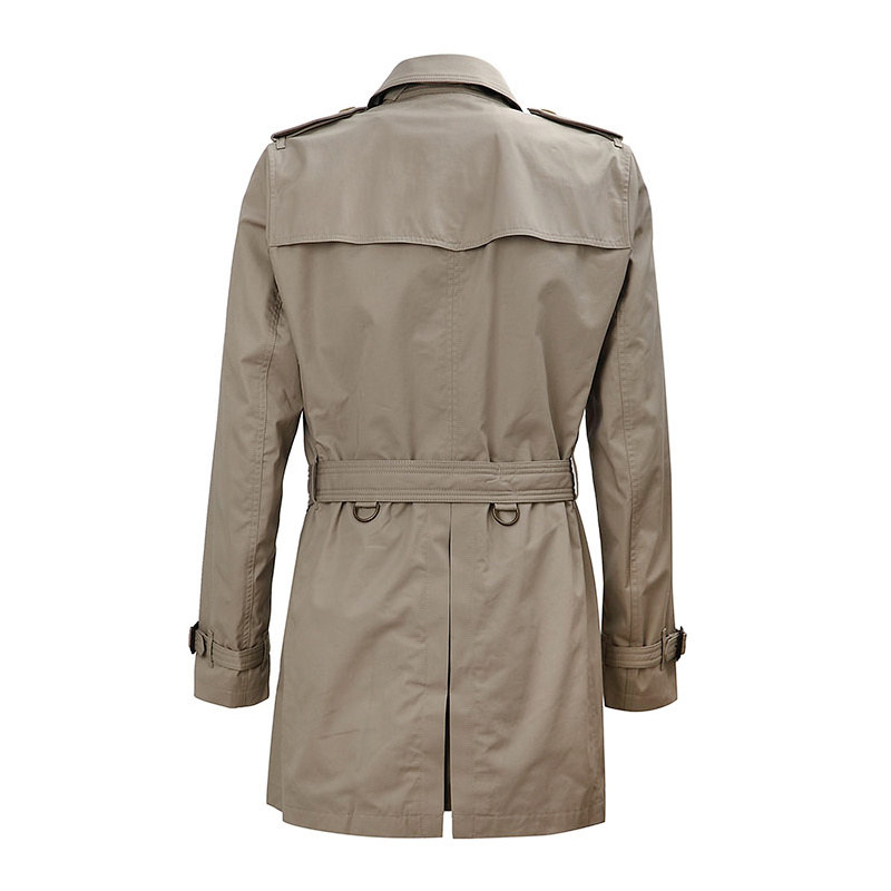 BURBERRY DOUBLE-BREASTED LONG TRENCH COAT