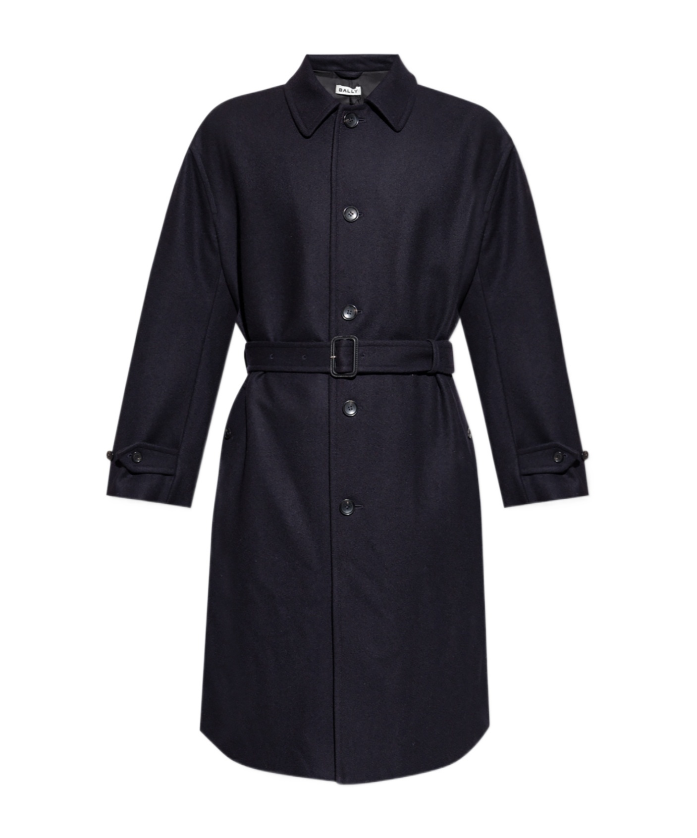 Bally Classic-collar Trench Coat In Black