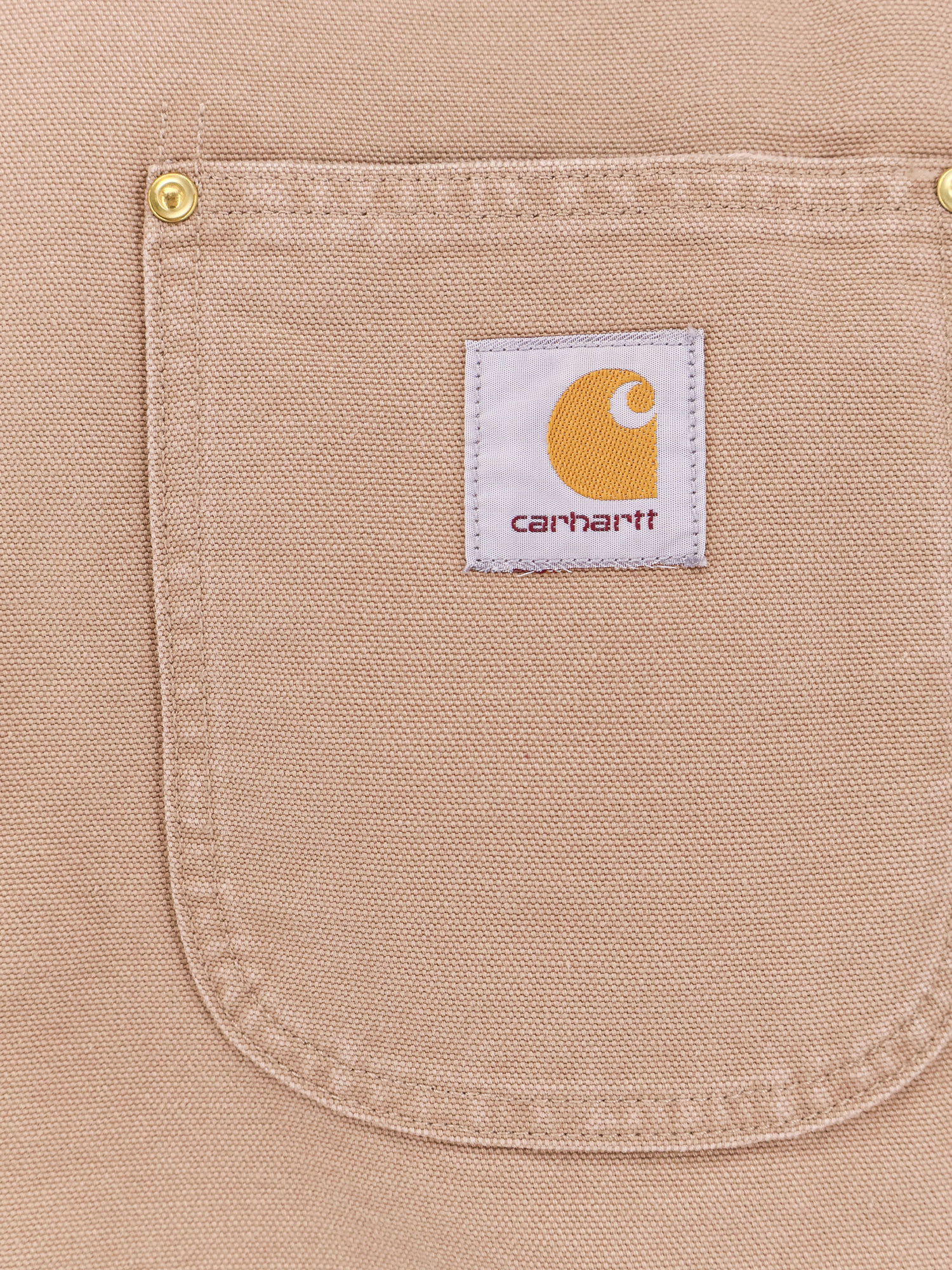 Carhartt Michigan Organic Cotton Jacket With Frontal Logo Patch In Nude