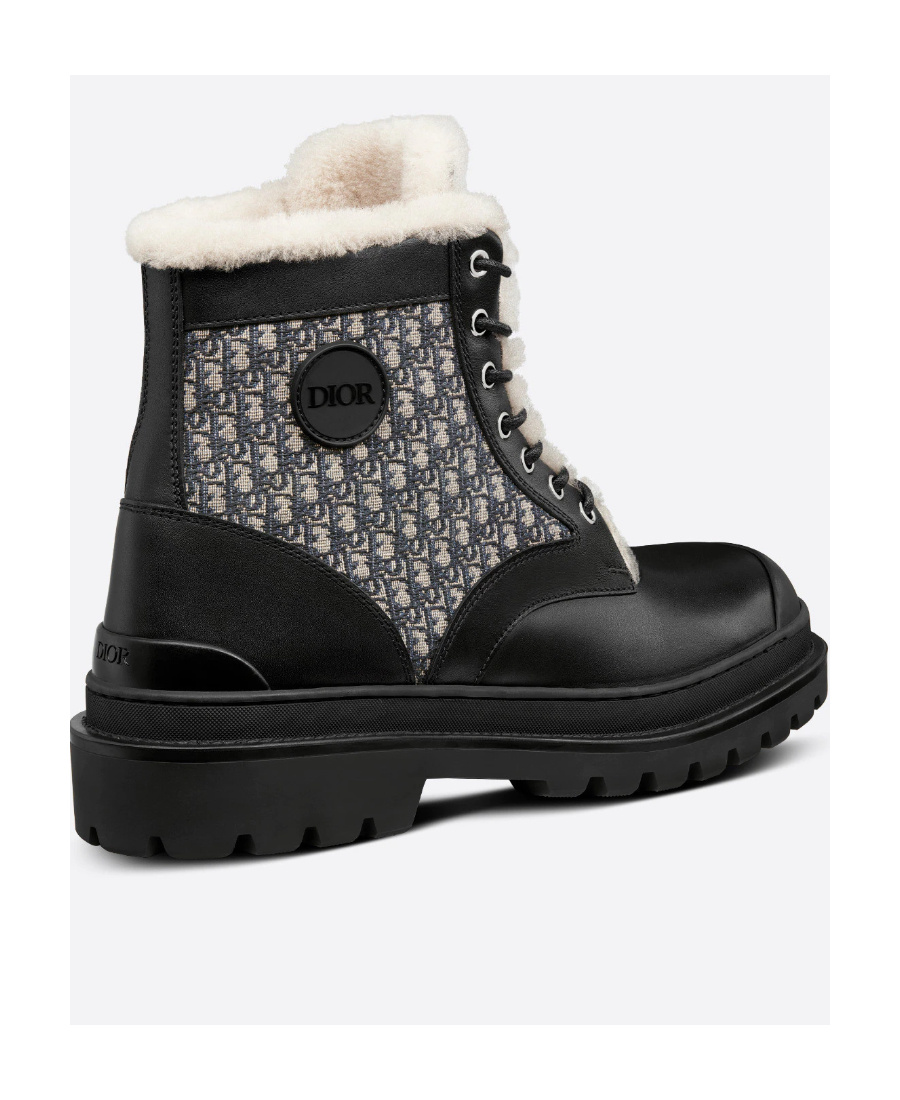 Dior Logo Boots In Black