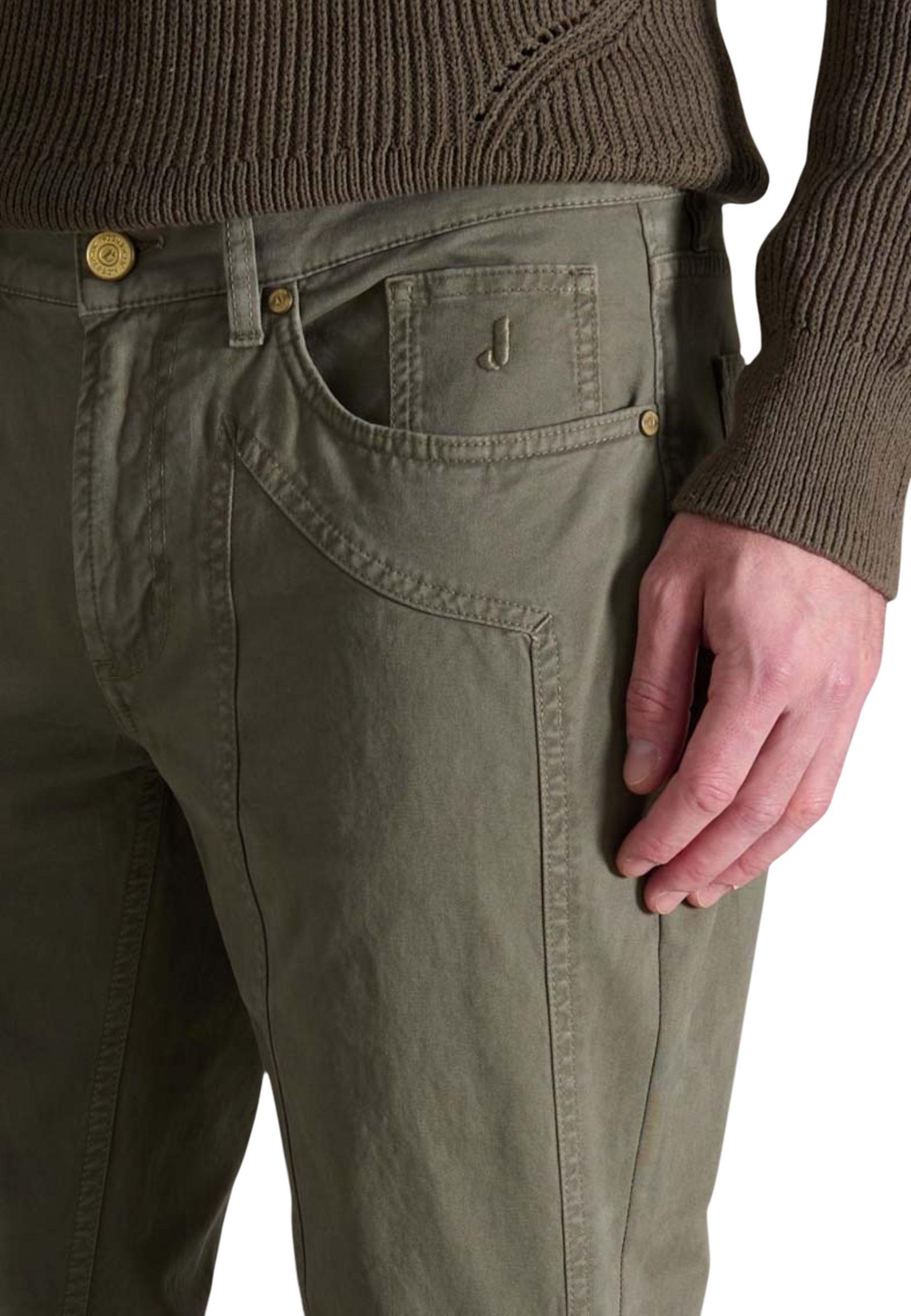 Jeckerson Casual Pants With Belt Loops In Multi