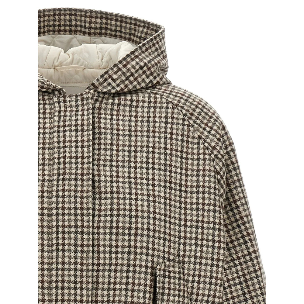 Brunello Cucinelli Hooded Casual Jacket In Gold