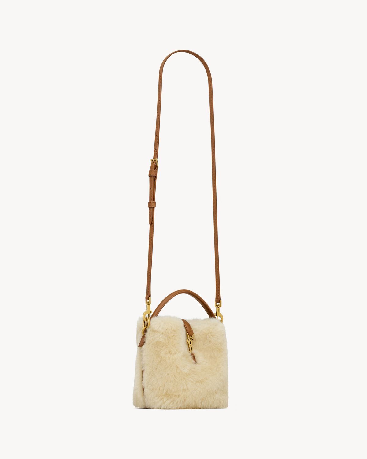Saint Laurent Le 37 Mini Shoulder Bag In Nude