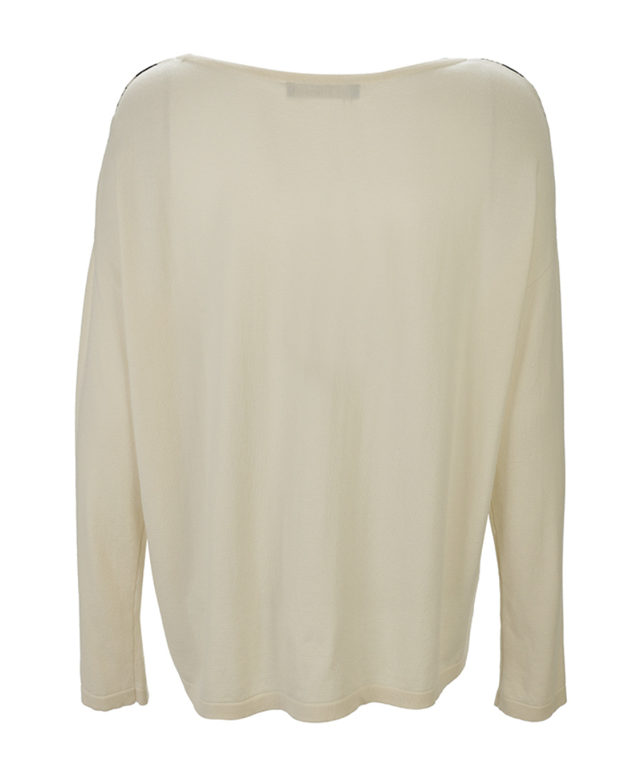 Weekend Max Mara Round-neck Long-sleeved Pullover In Nude