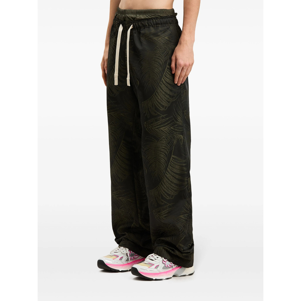 Palm Angels Palms-jacquard Track Pants In Black
