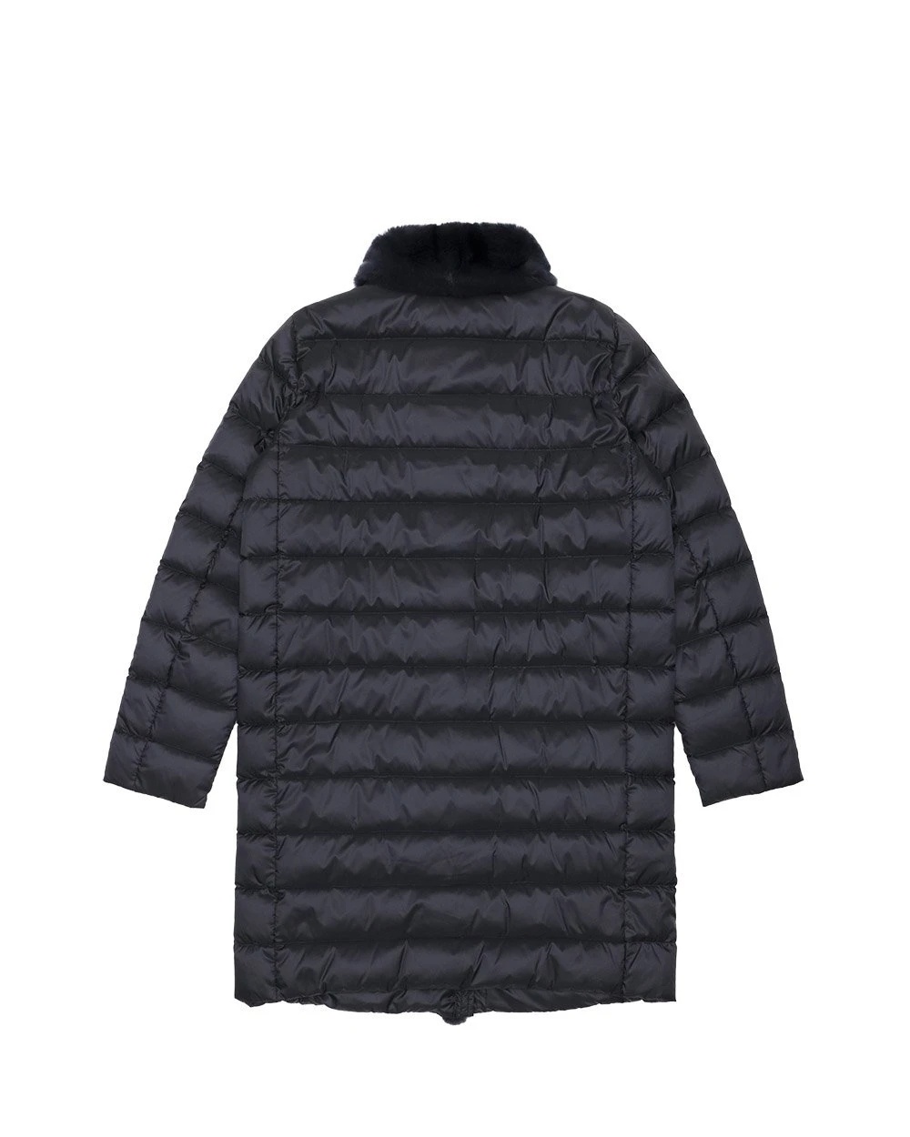 Weekend Max Mara Logo Quilted Down Jacket In Blue