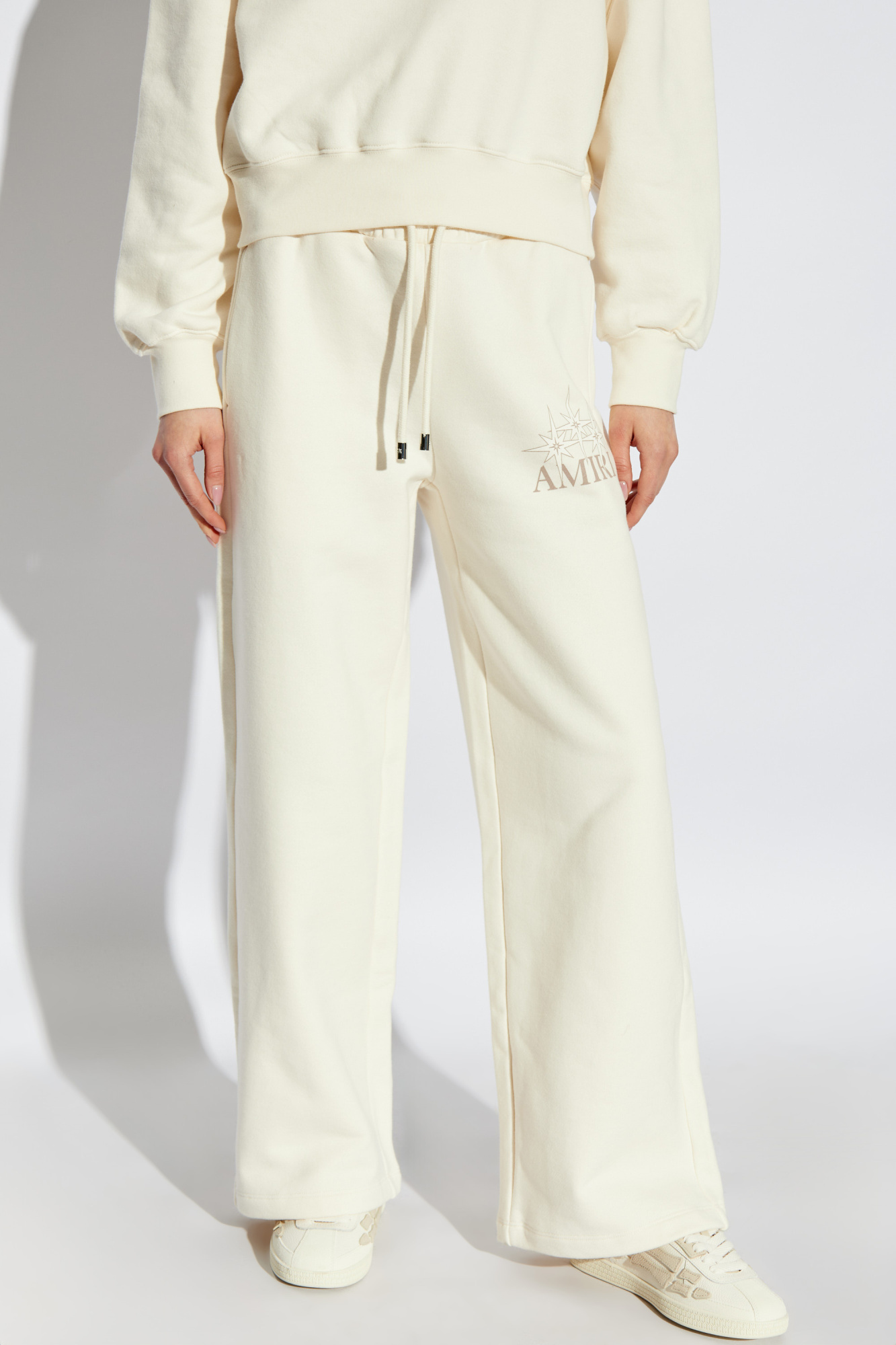 Amiri Elastic Waist Sweatpants In White