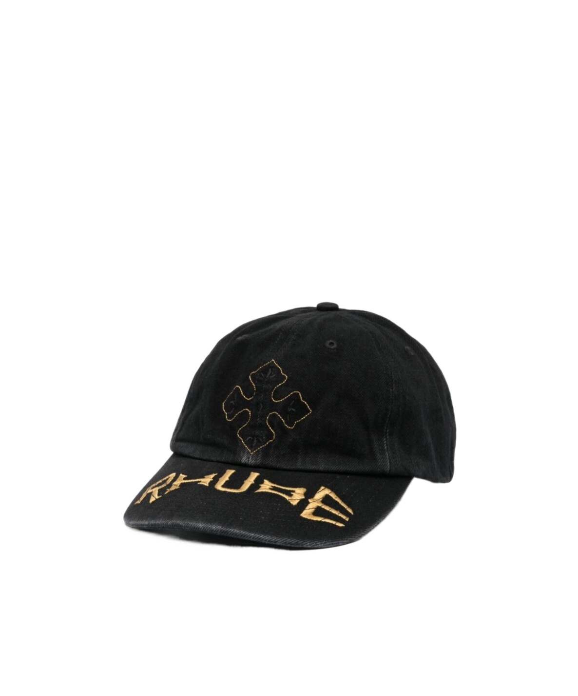 Rhude Logo-.embroidered Cap In Black
