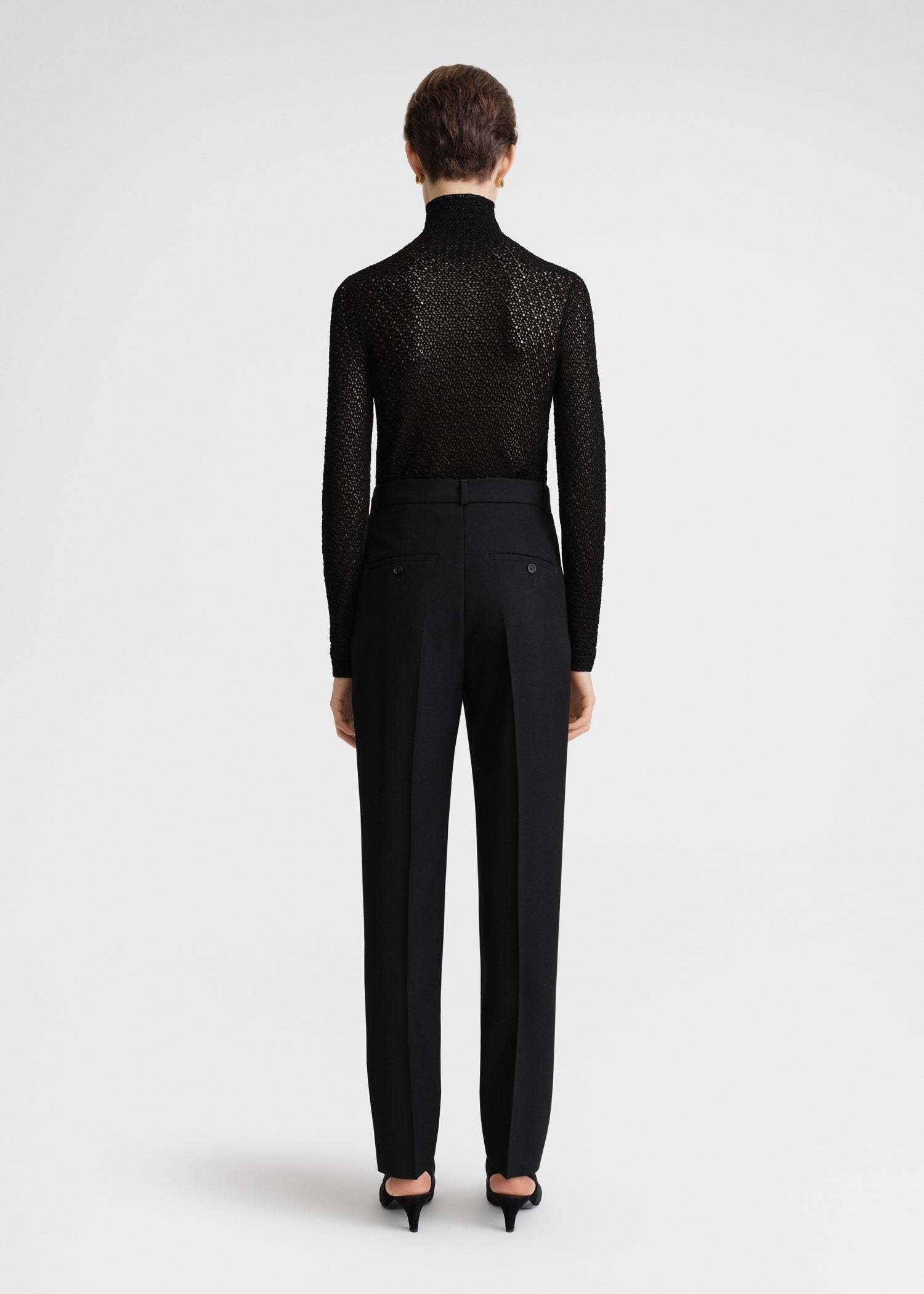 Totême Envato Tapered Trousers In Black
