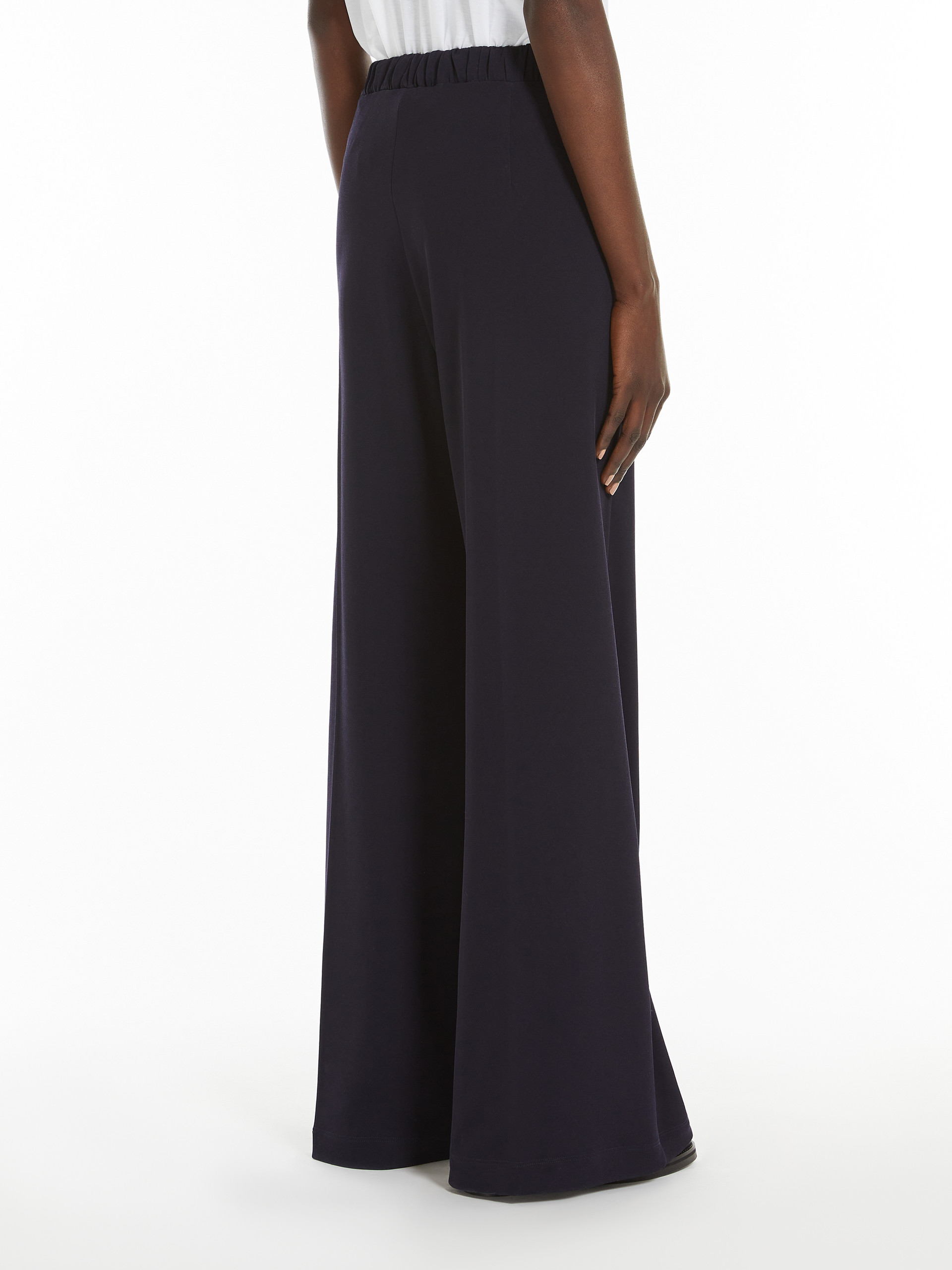 Max Mara Ninfa Wide-leg Pants In Black