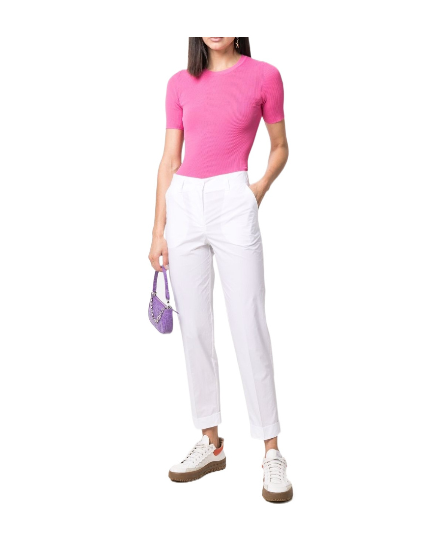 P.a.r.o.s.h . High-waist Tailored Cropped Trousers In White