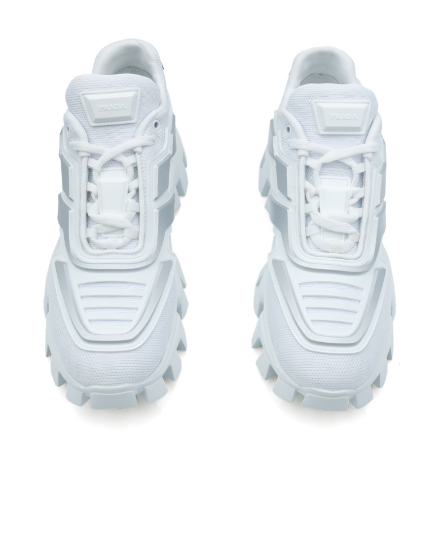 Prada Logo Casual Sports Shoes In White