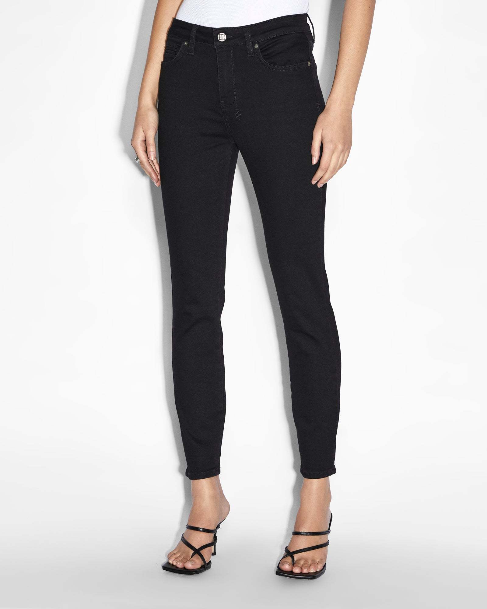 Ksubi Spray On Cropped Jeans In Black