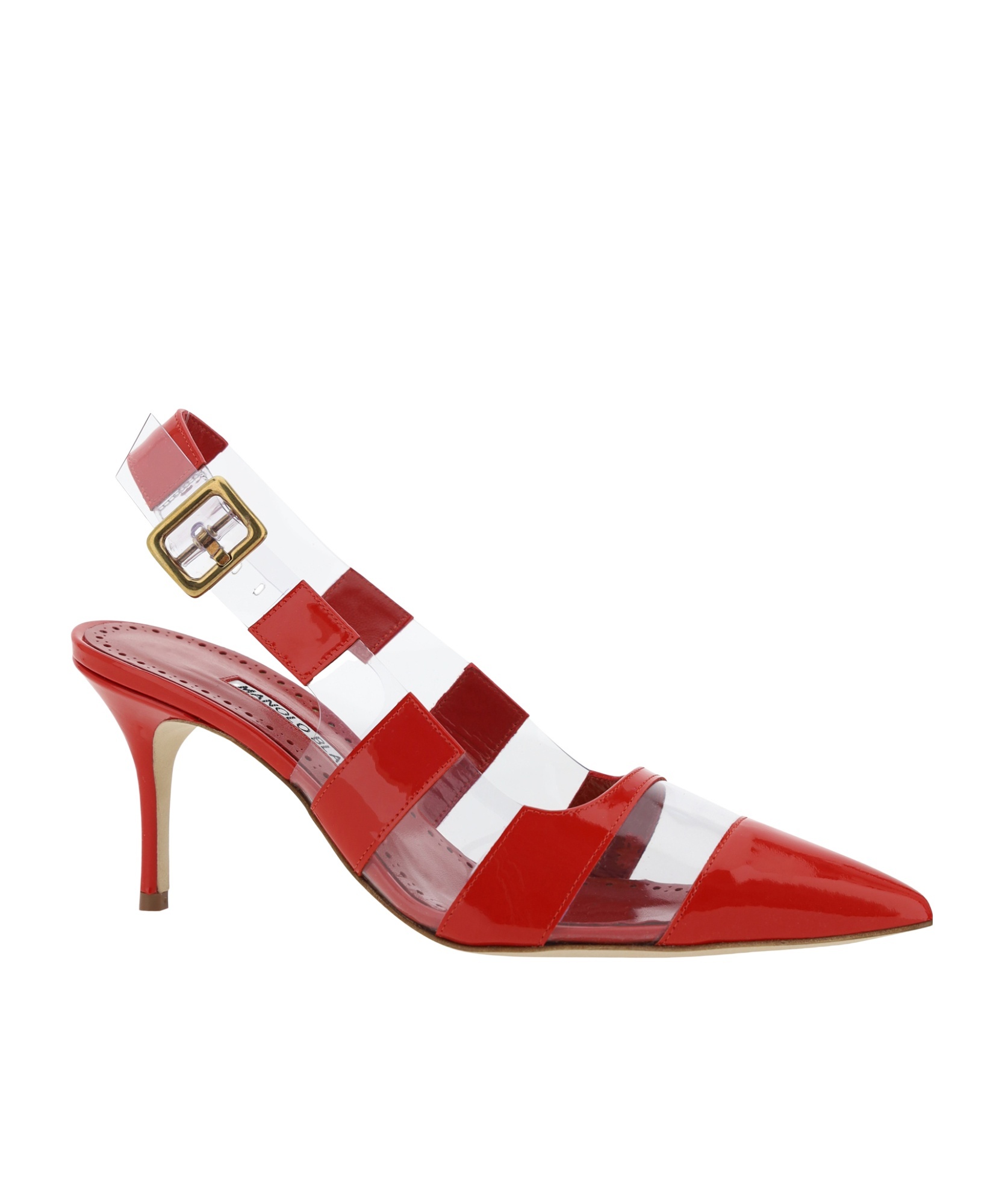 Manolo Blahnik Pointed High Heels In Red