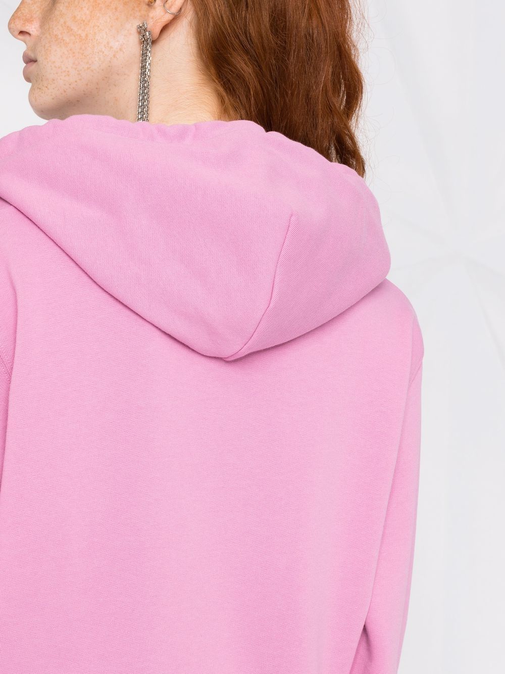Msgm Logo-print Hoodie In Pink