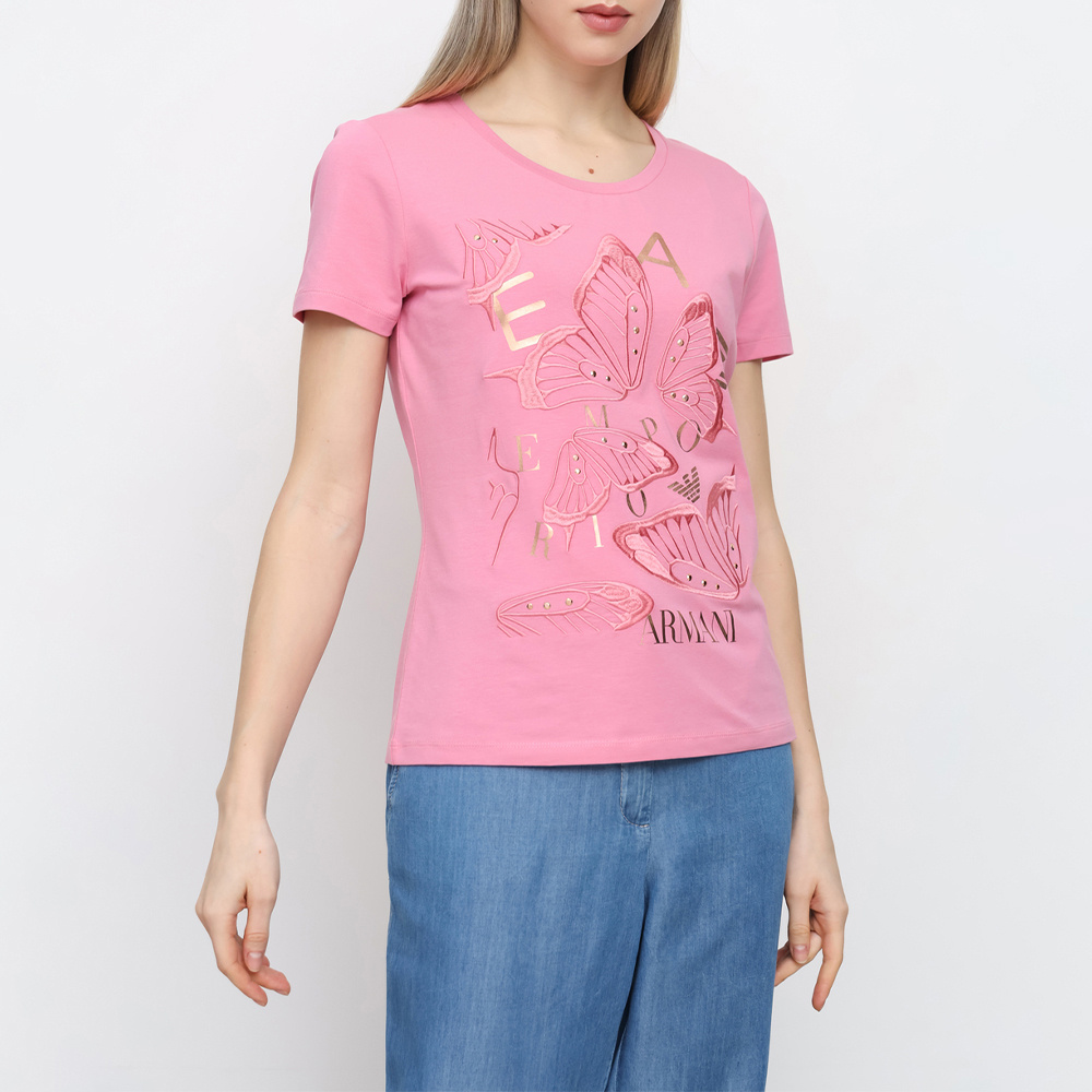 EA7 T-SHIRT WITH ROUND NECK AND SHORT SLEEVES 