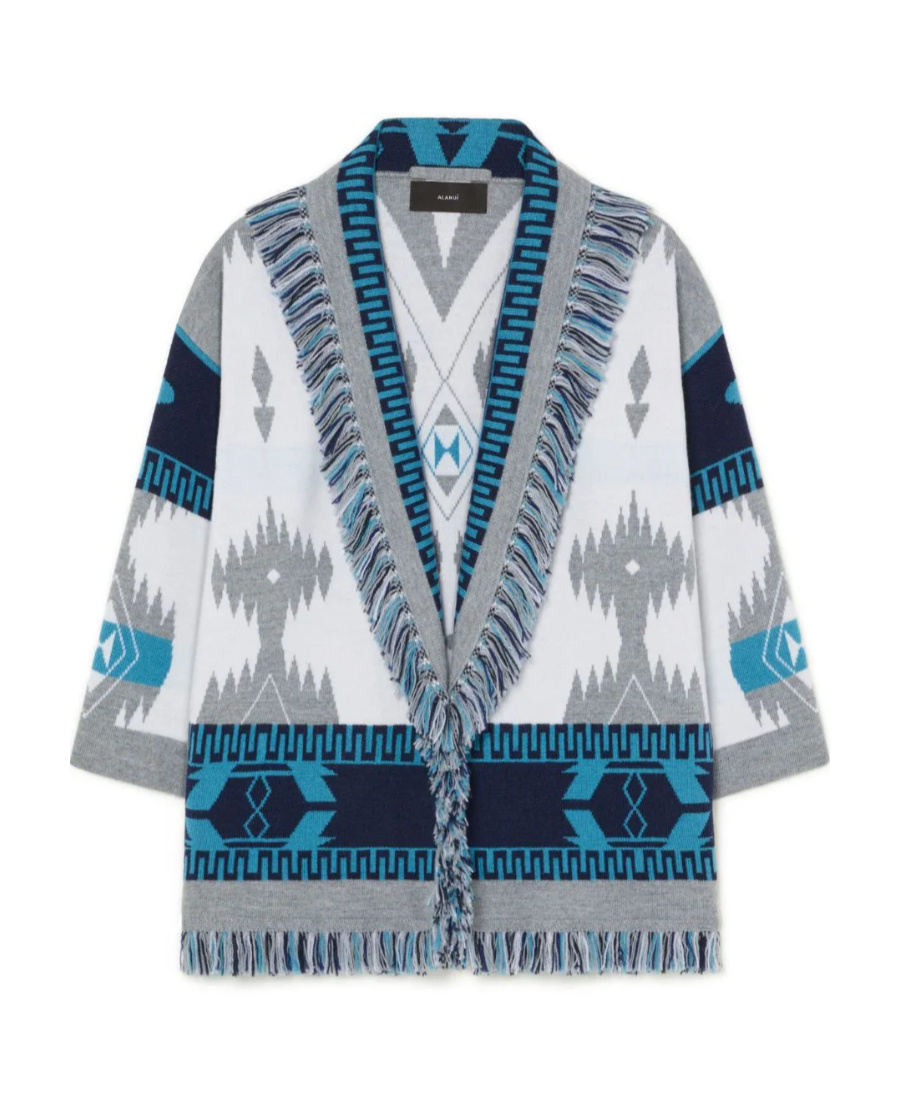 ALANUI ICON JACQUARD VIRGIN-WOOL CARDIGAN