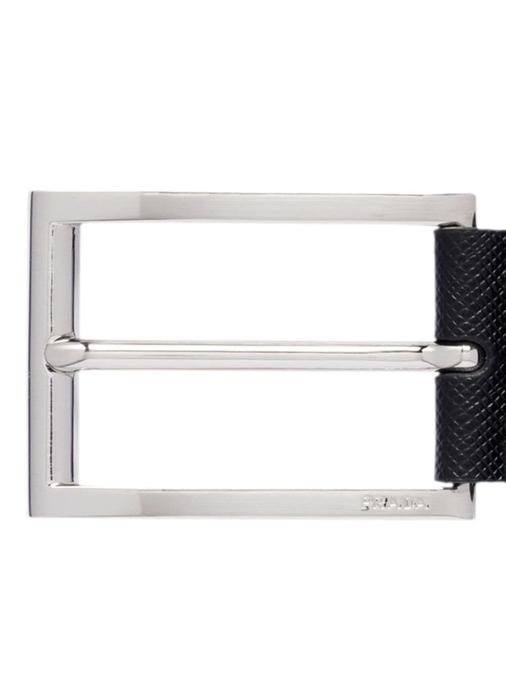 Prada Classic Buckled Belt In Black