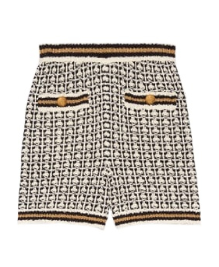 Gucci Cotton-blend Short Shorts In White