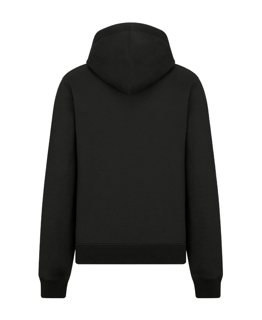 Dior Homme Cd Icon Drawstring Hoodie In Black